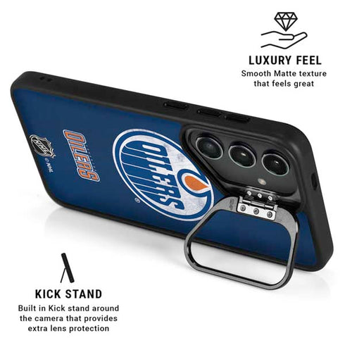 NHL Edmonton Oilers Distressed Galaxy S24 FE Kickstand Case